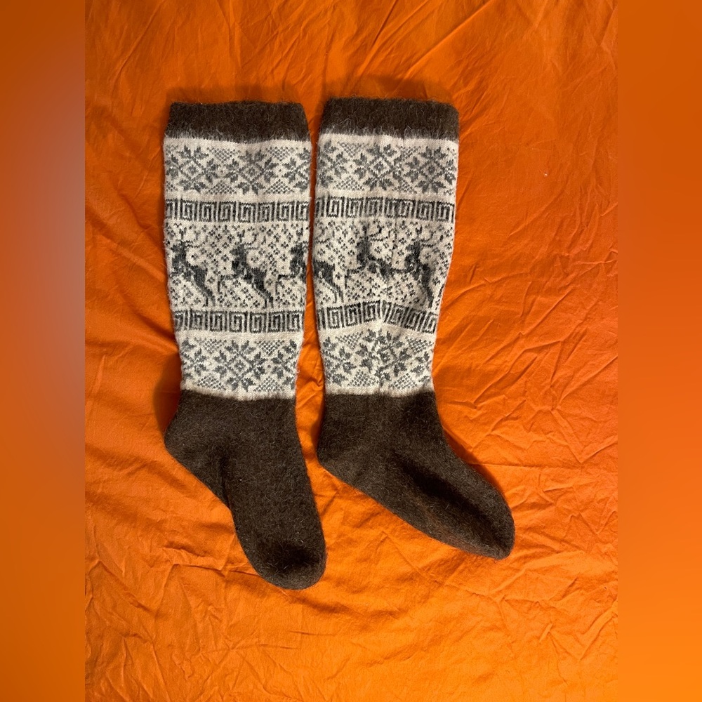 Ski socks Sz45 (Men’s 11.5) Handmade